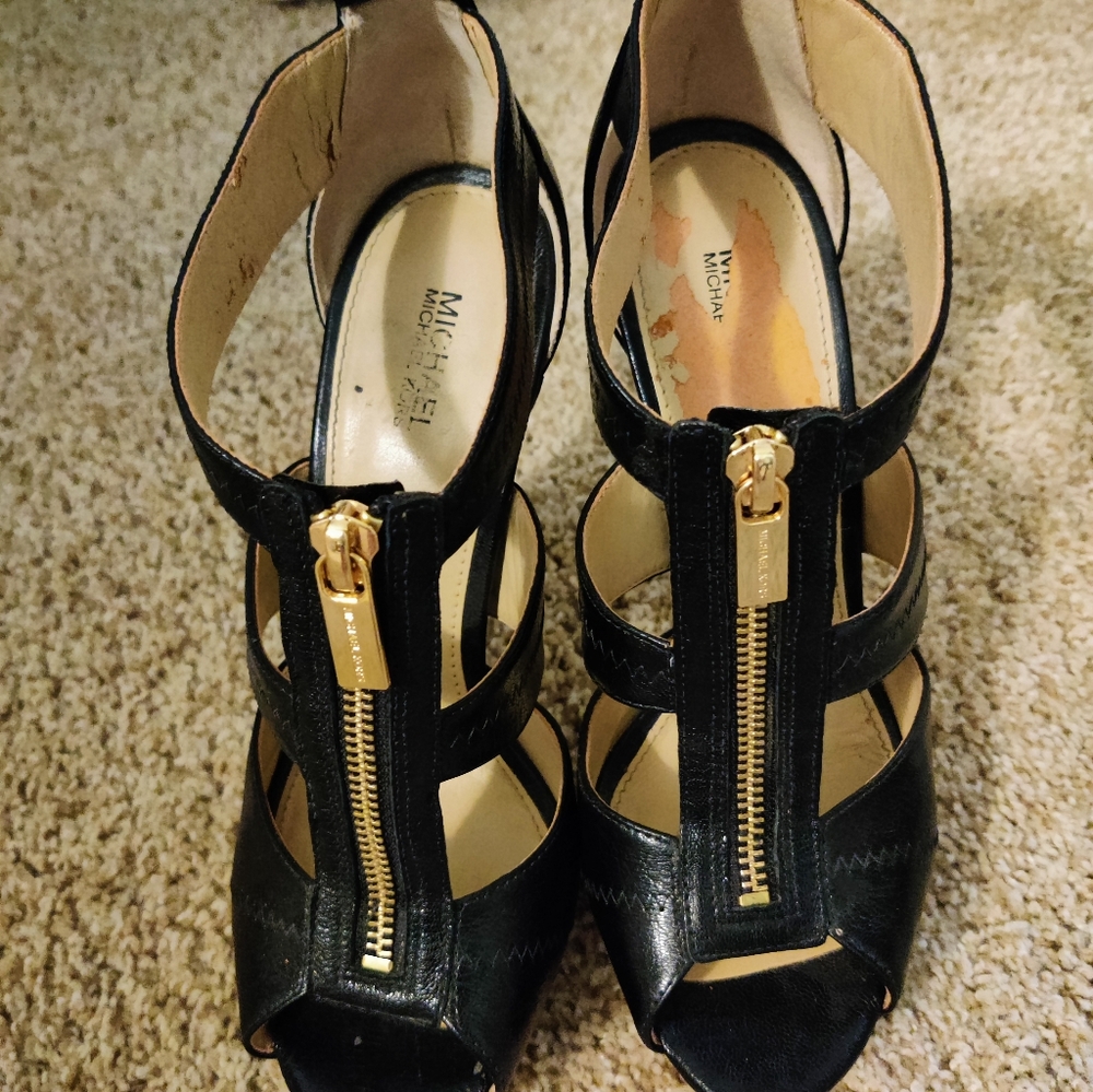 Michael Kors caged zippered Stilletto platforms Sold - Picture 4 of 16